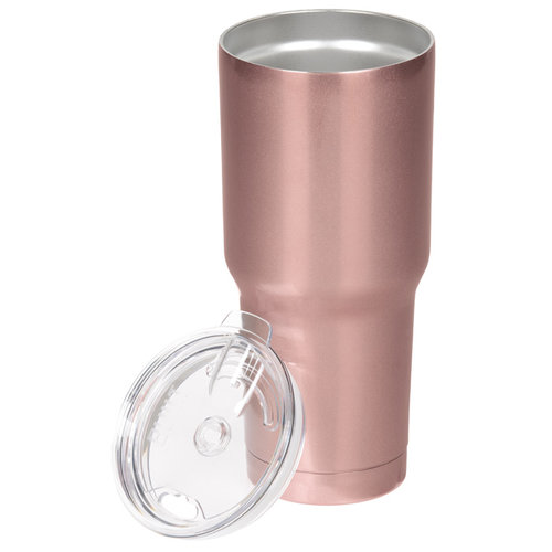 Additional Image 2 - a pink tumbler with a lid