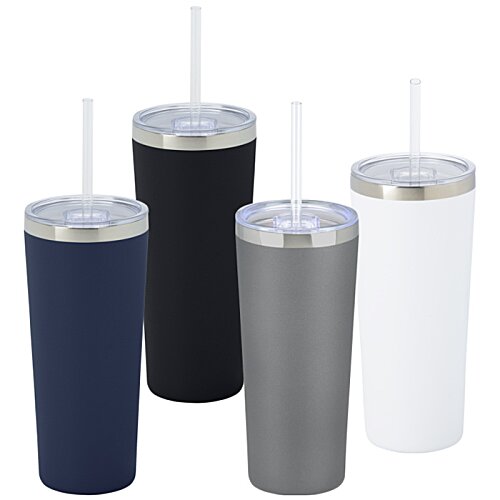 Additional Image 2 - a group of tumblers with straws