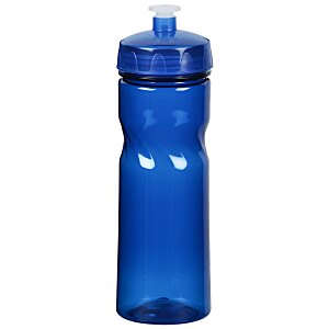 Additional Image 2 - a blue water bottle with a black lid