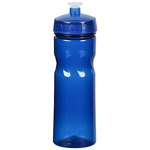 Additional Image 2 - a blue water bottle with a black lid