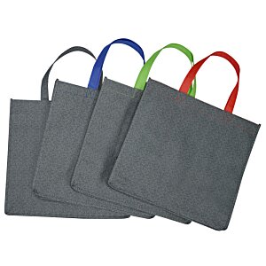 Additional Image 1 - a group of black bags with colorful handles