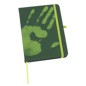Additional Image 3 - a green notebook with a green stripe