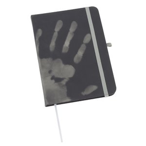 Additional Image 6 - a black notebook with a white hand print