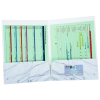 View Image 2 of 4 of Full Color Paper Two-Pocket Presentation Folder - Marble