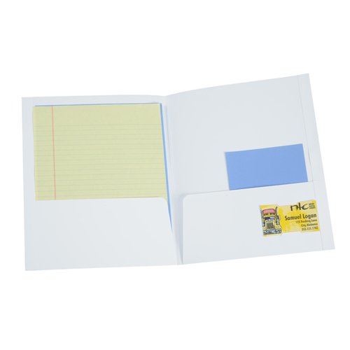 Additional Image 2 - a white envelope with a yellow and blue square