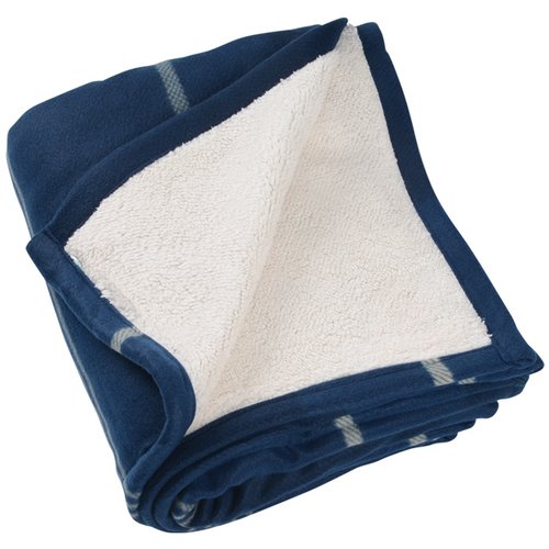 Additional Image 1 - a folded black and white blanket