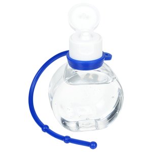 Additional Image 1 - a clear bottle with a blue strap
