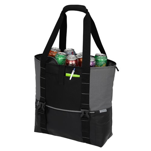 Additional Image 1 - a black and grey bag with a handle