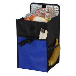 Additional Image 1 - a blue and black bag with food inside