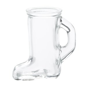 Additional Image 1 - a clear glass boot shaped container