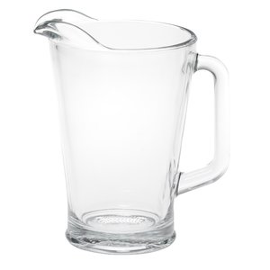 Additional Image 3 - a clear glass pitcher with a handle