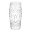 Additional Image 1 - a white glass with a face carved into it