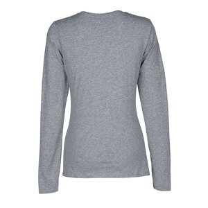 Additional Image 1 - a grey long sleeved shirt