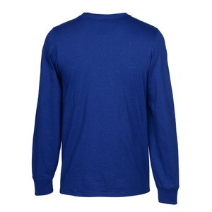 Additional Image 1 - a blue long sleeved shirt