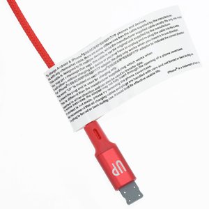 Additional Image 1 - a red and white cable with a red cable