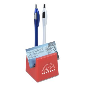 Additional Image 1 - a red and white pen holder