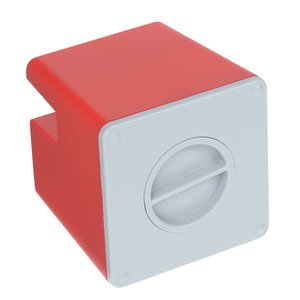 Additional Image 5 - a red and white cube