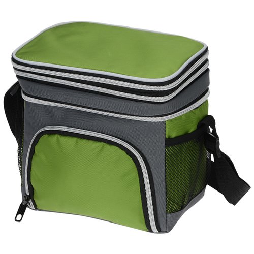 Additional Image 5 - a green and grey cooler bag