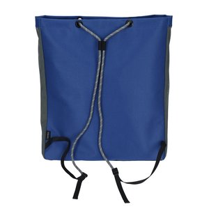 Additional Image 1 - a blue backpack with black straps
