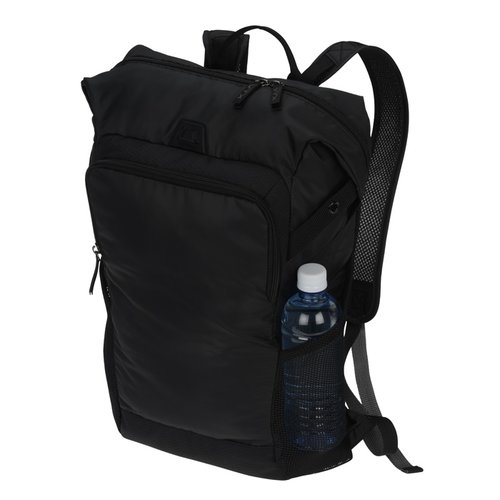Additional Image 1 - a black backpack with a water bottle