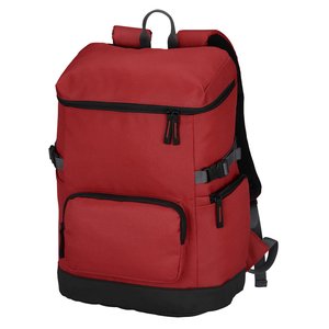 Additional Image 1 - a red backpack with black straps