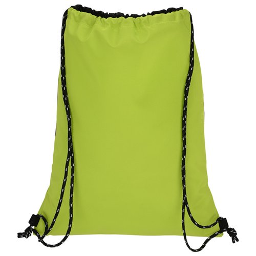 Additional Image 2 - a green backpack with black straps