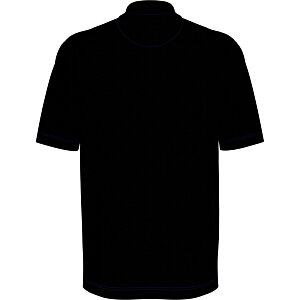 Additional Image 1 - a black shirt with short sleeves