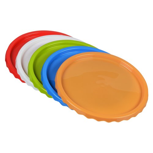 Additional Image 3 - a group of colorful plastic coasters