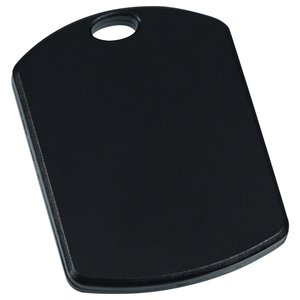 Additional Image 1 - a black dog tag on a white background