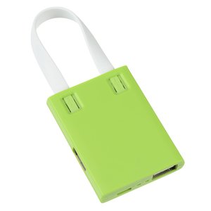 Additional Image 1 - a green bag with white handles