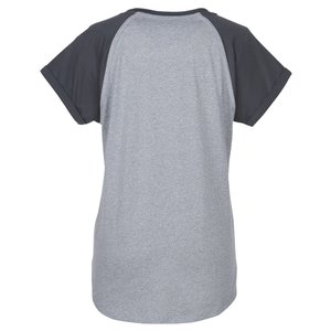 Additional Image 2 - a back view of a grey and black shirt