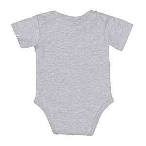 Additional Image 1 - a white baby bodysuit on a white background