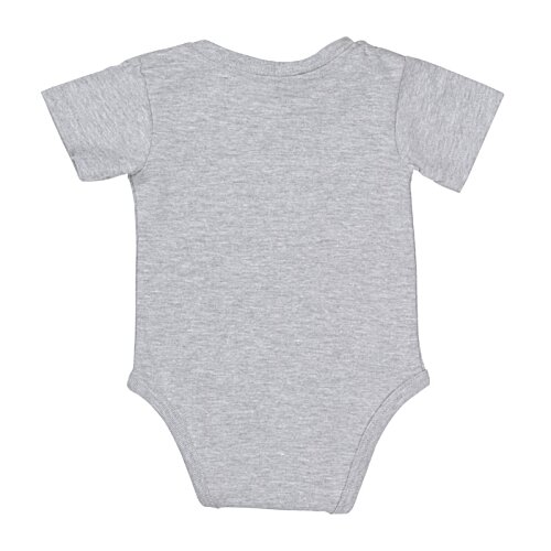 Additional Image 1 - a white baby bodysuit on a white background
