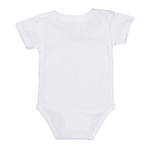 Additional Image 1 - a white baby bodysuit on a white background