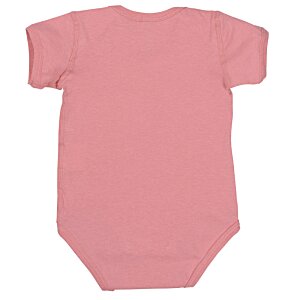 Additional Image 1 - a pink baby bodysuit on a white background