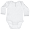 Additional Thumbnail Image 1 - a white baby bodysuit with long sleeves