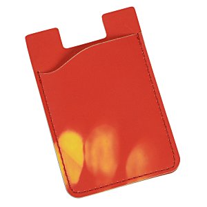Additional Image 1 - a red card holder with yellow spots