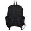 a black backpack with straps