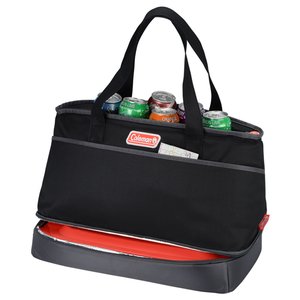 Additional Image 2 - a black bag with a red and black handle