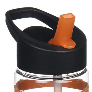 Additional Image 1 - a black and orange water bottle