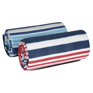 Additional Image 3 - a pair of striped fabric rolls