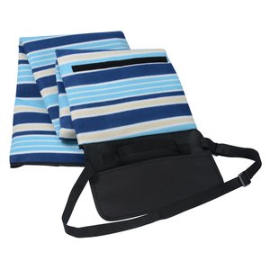 Additional Image 1 - a blue and black striped bag