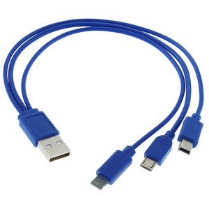 Additional Image 3 - a blue cable with multiple usb ports