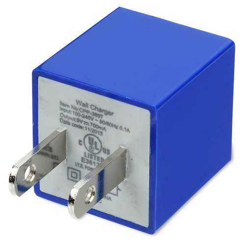 Additional Image 3 - a blue cube with silver buttons