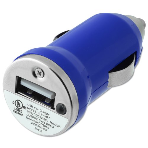 Additional Image 5 - a blue and silver car charger