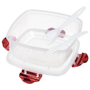 Additional Image 3 - a white plastic container with red wheels