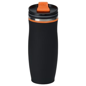 Additional Image 3 - a black and orange tumbler