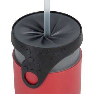Additional Image 4 - a red and black cup with a straw