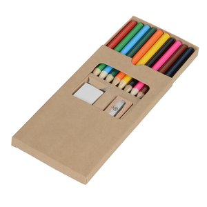 Additional Image 1 - a brown box with colored pencils