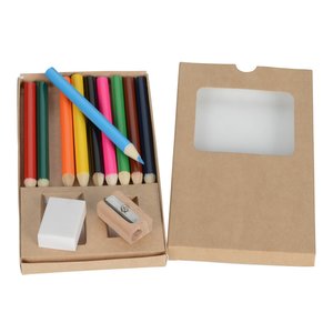Additional Image 2 - a pencil case with pencils and erasers